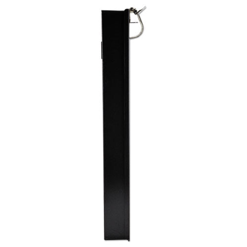 Image of Saunders 21117 Cruiser Mate Aluminum Storage Clipboard, 1.5" Clip Capacity, Holds 8.5 x 11 Sheets, Black