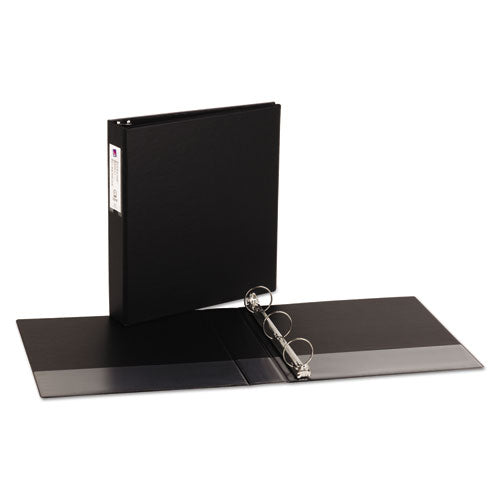 Image of Avery® 04401 Economy Non-View Binder With Round Rings, 3 Rings, 1.5" Capacity, 11 X 8.5, Black, (4401)