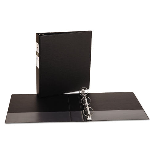 Image of Avery® 03401 Economy Non-View Binder With Round Rings, 3 Rings, 1.5" Capacity, 11 X 8.5, Black, (3401)