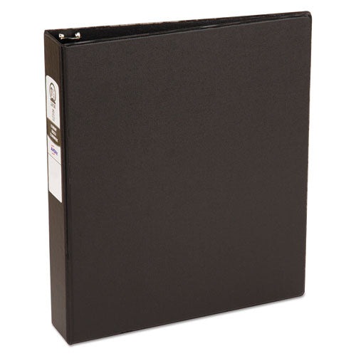 Image of Avery® 03401 Economy Non-View Binder With Round Rings, 3 Rings, 1.5" Capacity, 11 X 8.5, Black, (3401)