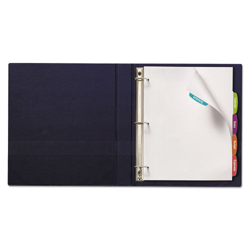 Image of Avery® 14434 Big Tab Printable White Label Tab Dividers, 5-Tab, 11 x 8.5, White, 20 Sets