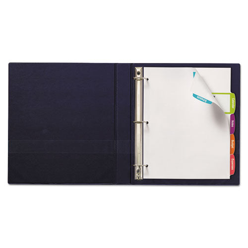 Image of Avery® 14440 Big Tab Printable Large White Label Tab Dividers, 5-Tab, 11 x 8.5, White, 20 Sets