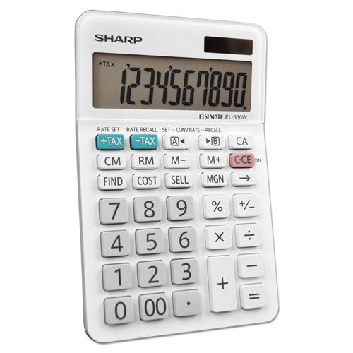 Image of Sharp® EL-330WB El-330wb Desktop Calculator, 10-Digit Lcd