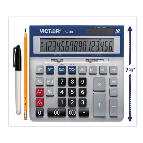 Image of Victor® 6700 6700 Large Desktop Calculator, 16-Digit Lcd