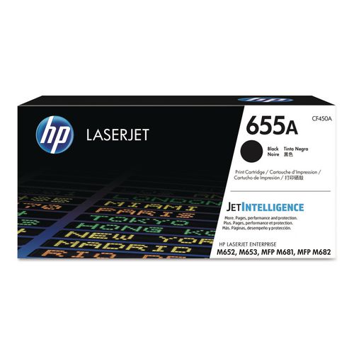 Image of HP CF450A HP 655a, (cf450a) Black Original Laserjet Toner Cartridge