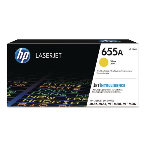 Image of HP CF452A HP 655a, (cf452a) Yellow Original Laserjet Toner Cartridge
