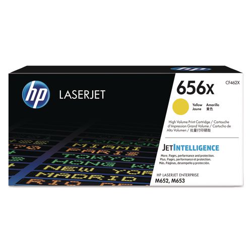 Image of HP CF462X HP 656x, (cf462x) High-Yield Yellow Original Laserjet Toner Cartridge