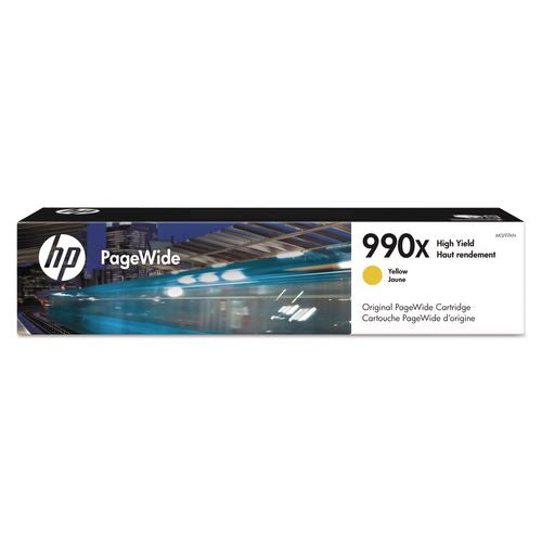 Image of HP M0J97AN HP 990x, (m0j97an) High-Yield Yellow Original Pagewide Cartridge