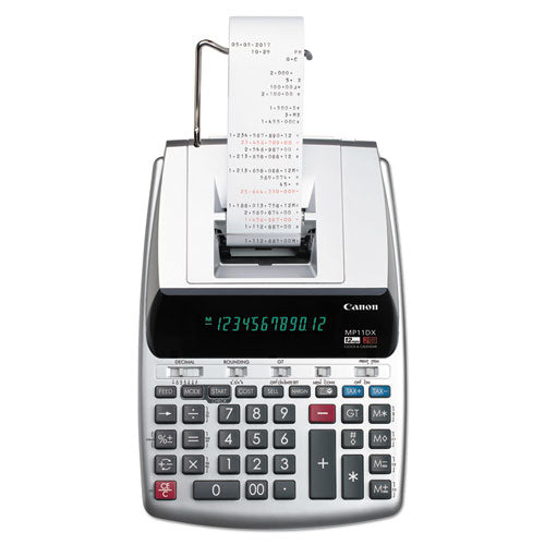 Image of Canon® 2198C001 Mp11dx-2 Printing Calculator, Black/red Print, 3.7 Lines/sec