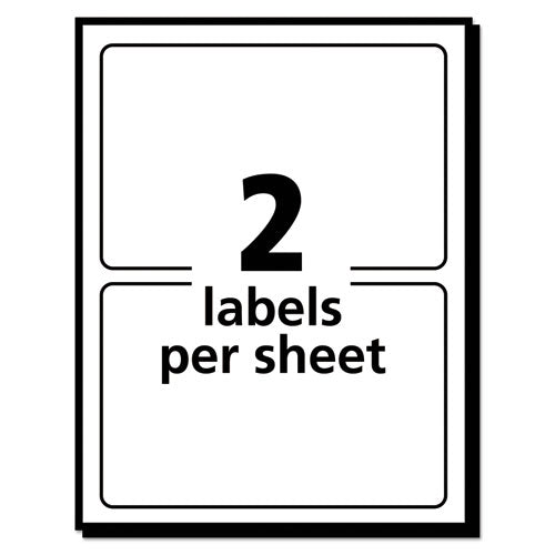 Image of Avery® 05453 Removable Multi-Use Labels, Inkjet/laser Printers, 3 X 4, White, 2/sheet, 40 Sheets/pack, (5453)