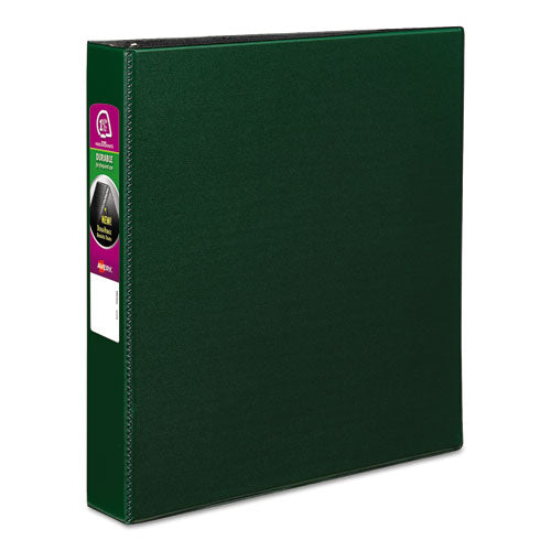Image of Avery® 27353 Durable Non-View Binder With Durahinge And Slant Rings, 3 Rings, 1.5" Capacity, 11 X 8.5, Green