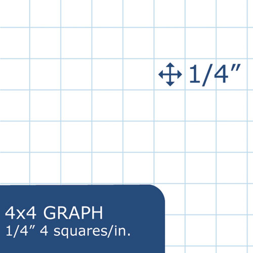 Image of Roaring Spring® 77160 Lab Research Notebook, Quadrille Rule (5 sq/in), Black Cover, (72) 11.25 x 8.75 Sheets