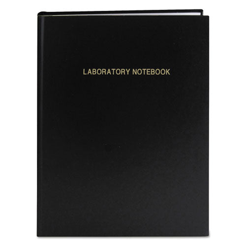 Image of Roaring Spring® 77160 Lab Research Notebook, Quadrille Rule (5 sq/in), Black Cover, (72) 11.25 x 8.75 Sheets