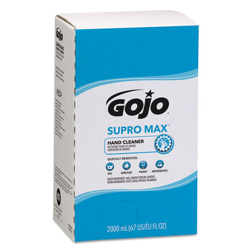 Image of GOJO® 7272-04 SUPRO MAX Hand Cleaner Refill, Unscented, 2,000 mL, 4/Carton