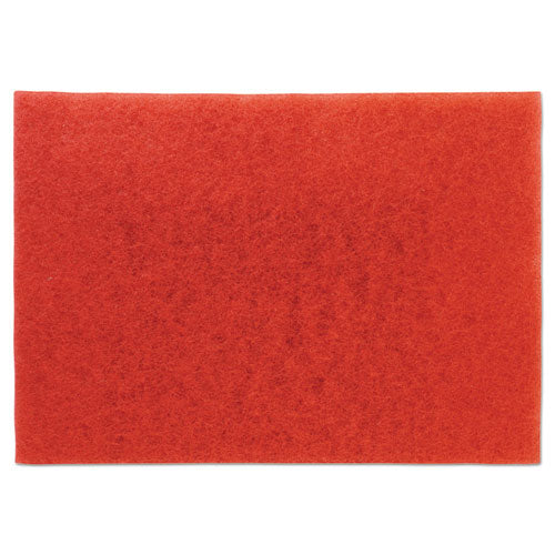 Image of 3M 510014X28 Low-Speed Buffer Floor Pads 5100, 28 X 14, Red, 10/carton