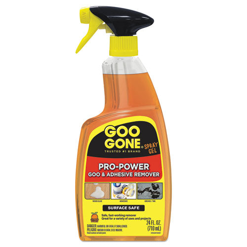 Image of Goo Gone® 2180A Pro-Power Cleaner, Citrus Scent, 24 Oz Spray Bottle, 4/carton