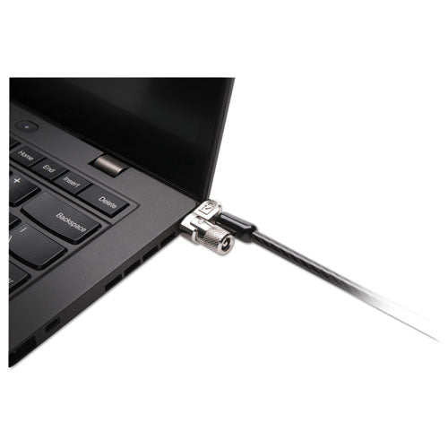 Image of Kensington® MicroSaver 2.0 Keyed Laptop Lock, 6 ft Steel Cable, Silver, 2 Keys