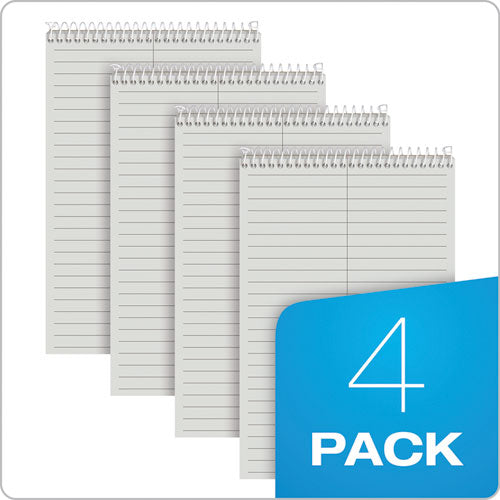 Image of TOPS 80274 Prism Steno Pads, Gray Cover, Gregg Rule, (80) Gray 6 x 9 Sheets, 4/Pack