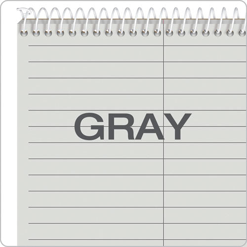Image of TOPS 80274 Prism Steno Pads, Gray Cover, Gregg Rule, (80) Gray 6 x 9 Sheets, 4/Pack
