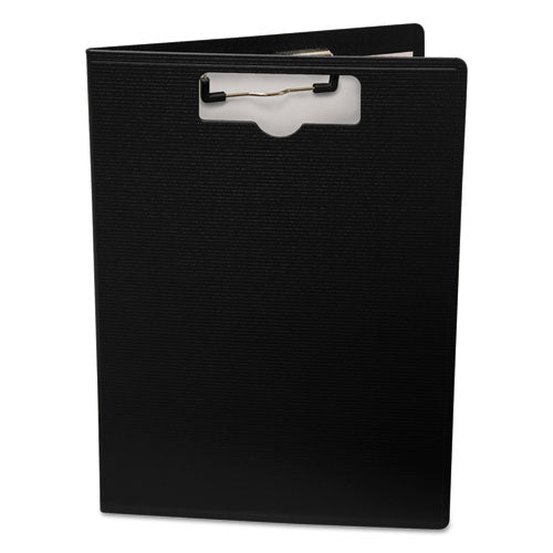 Image of Mobile OPS® 61634 Portfolio Clipboard with Low-Profile Clip, Portrait Orientation, 0.5" Clip Capacity, Holds 8.5 x 11 Sheets, Black