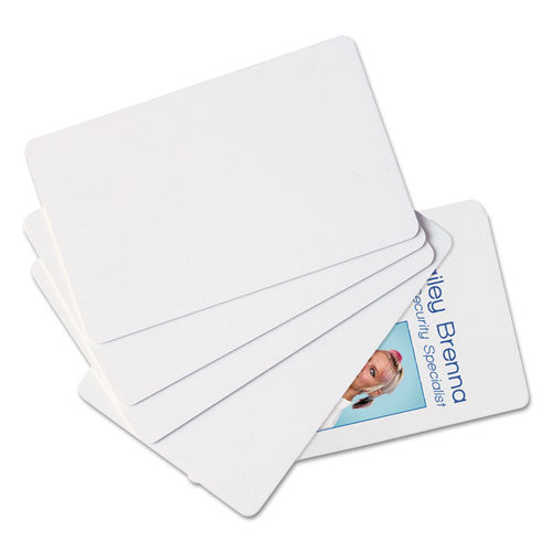 Image of SICURIX® BAU80300 Sicurix Blank Id Card, 2 1/8 X 3 3/8, White, 100/pack