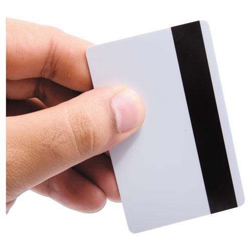 Image of SICURIXÂ® Sicurix Blank Id Card With Magnetic Strip, 2 1/8 X 3 3/8, White, 100/pack