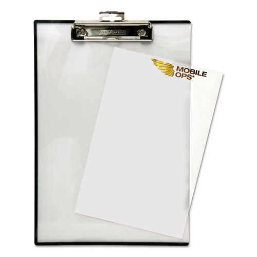 Image of Mobile OPS® BAUTA1611 Quick Reference Clipboard, 0.5" Clip Capacity, Holds 8.5 x 11 Sheets, Clear