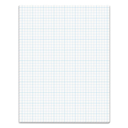 Image of TOPS 35041 Cross Section Pads, Quadrille Rule (4 sq/in, 1 sq/in), (50) White 8.5 x 11 Sheets