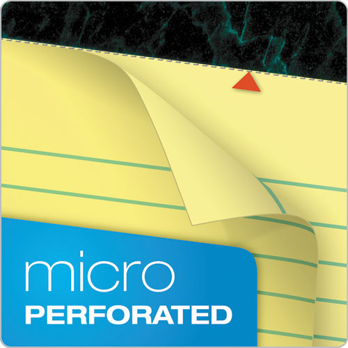 Image of TOPS Docket Ruled Perforated Pads, Wide/Legal Rule, (50) Canary Yellow 8.5 x 11 Sheets, 12/Pack