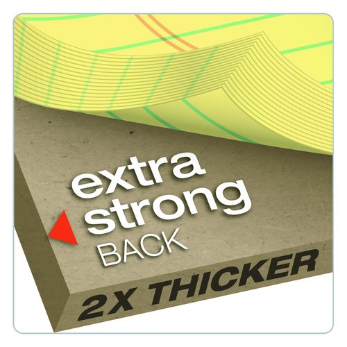 Image of TOPS Docket Ruled Perforated Pads, Wide/Legal Rule, (50) Canary Yellow 8.5 x 11 Sheets, 12/Pack