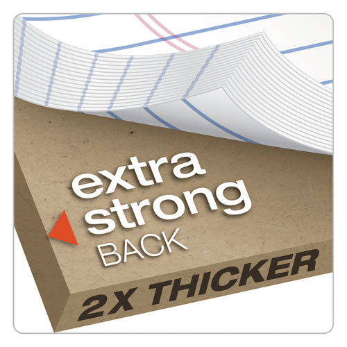 Image of Ampad® 20-244 Double Sheet Pads, Wide/Legal Rule, (100) White 8.5 x 11 Sheets