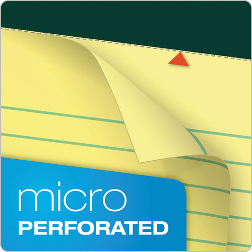 Image of TOPS 63376 Double Docket Ruled Pads, Narrow Rule, (100) Canary Yellow 8.5 x 11 Sheets, 6/Pack