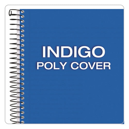 Image of TOPS 73506 Color Notebooks, 1-Subject, Narrow Rule, Indigo Blue Cover, (100) 8.5 x 5.5 White Sheets