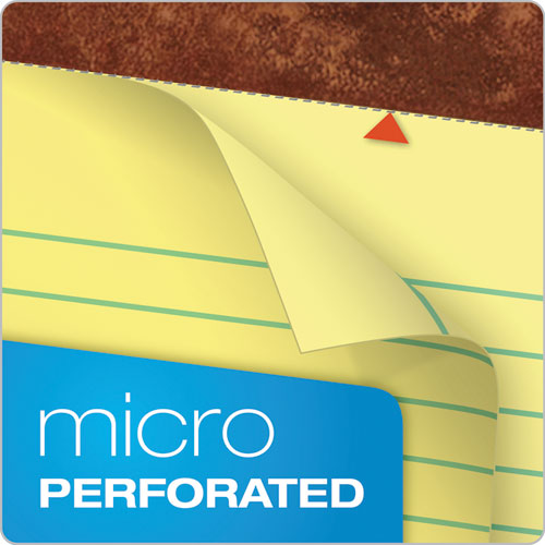 Image of TOPS The Legal Pad Ruled Perforated Pads, Wide/Legal Rule, (50) Canary 8.5 x 11 Sheets, Dozen