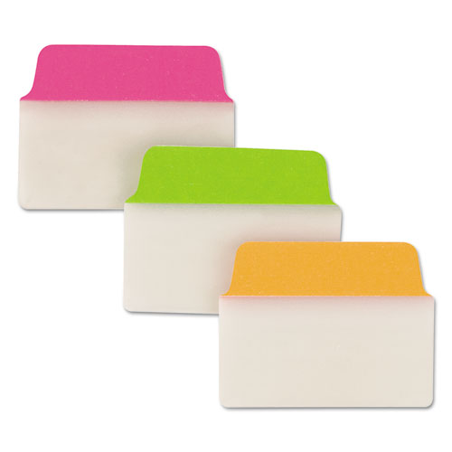 Image of Avery® 74753 Ultra Tabs Repositionable Tabs, Standard: 2" x 1.5", 1/5-Cut, Assorted Neon Colors, 24/Pack