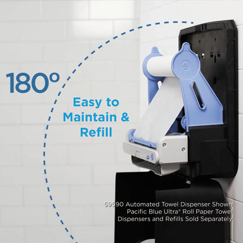 Image of Georgia Pacific® Professional 59589 Pacific Blue Ultra Paper Towel Dispenser, Mechanical, 12.9 X 9 X 16.8, Black
