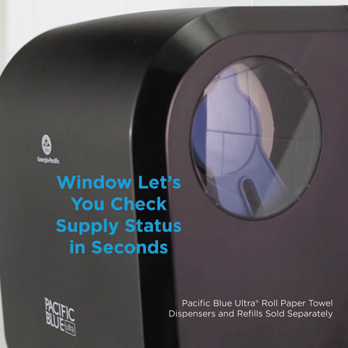 Image of Georgia Pacific® Professional 59589 Pacific Blue Ultra Paper Towel Dispenser, Mechanical, 12.9 X 9 X 16.8, Black