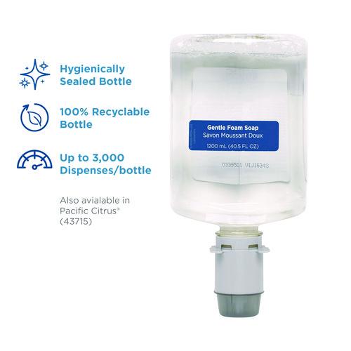 Image of Georgia Pacific® Professional 43714 Pacific Blue Ultra Foam Soap Manual Dispenser Refill, Fragrance-Free, 1,200 mL, 4/Carton