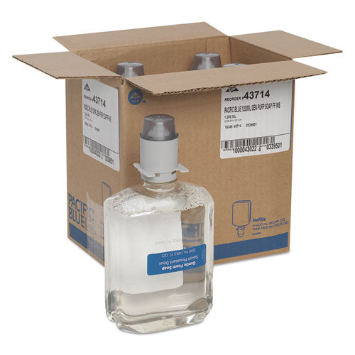 Image of Georgia Pacific® Professional 43714 Pacific Blue Ultra Foam Soap Manual Dispenser Refill, Fragrance-Free, 1,200 mL, 4/Carton