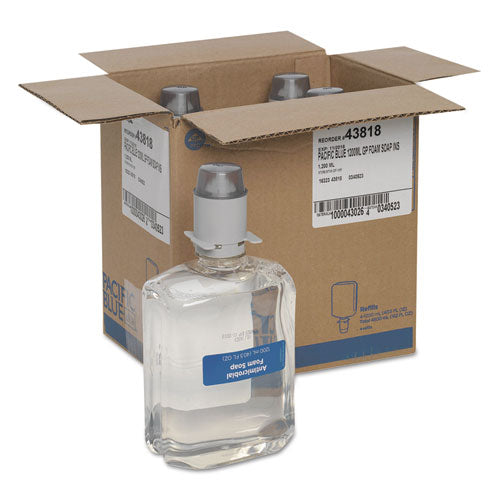 Image of Georgia Pacific® Professional 43818 Pacific Blue Ultra Foam Soap Manual Dispenser Refill, Antimicrobial, Unscented, 1,200 mL, 4/Carton