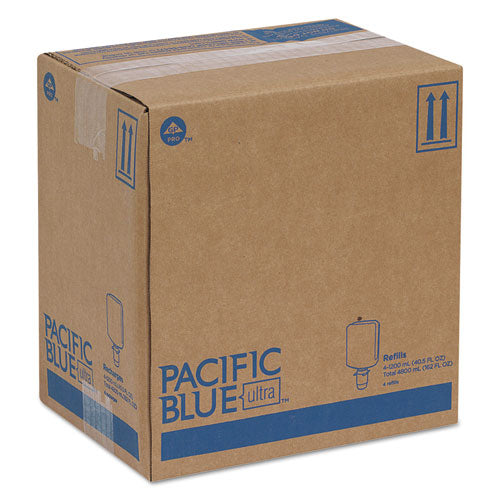 Image of Georgia Pacific® Professional 43819 Pacific Blue Ultra Foam Soap Manual Dispenser Refill, Antimicrobial, Pacific Citrus Scent, 1,200 mL, 4/Carton