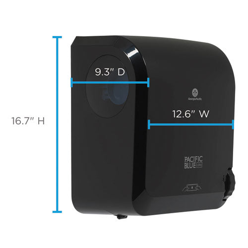 Image of Georgia Pacific® Professional 59589 Pacific Blue Ultra Paper Towel Dispenser, Mechanical, 12.9 X 9 X 16.8, Black