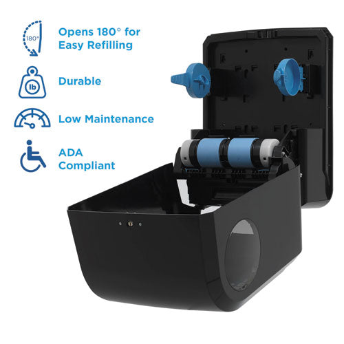 Image of Georgia Pacific® Professional 59589 Pacific Blue Ultra Paper Towel Dispenser, Mechanical, 12.9 X 9 X 16.8, Black