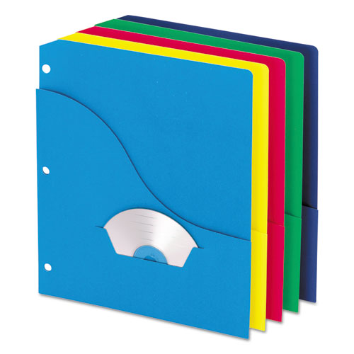 Image of Pendaflex® 32900 Pocket Project Folders, 3-Hole Punched, Letter Size, Assorted Colors, 10/pack