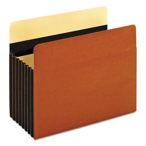 Image of Pendaflex® 15444HD Heavy-Duty File Pockets, 7" Expansion, Letter Size, Redrope, 5/box