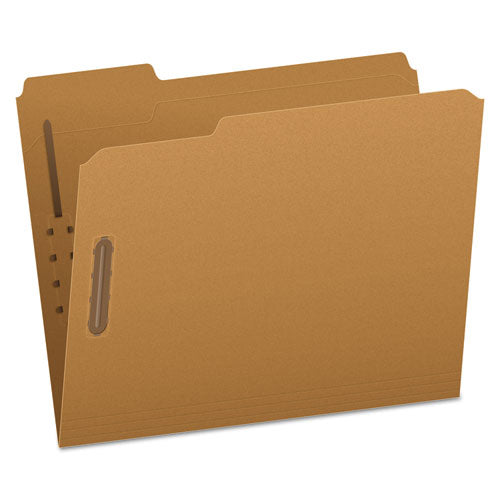 Image of Pendaflex® FK212 Kraft Fastener Folders, 1/3-Cut Tab: Assorted, 2 Fasteners, Letter Size, Kraft, 50/Box