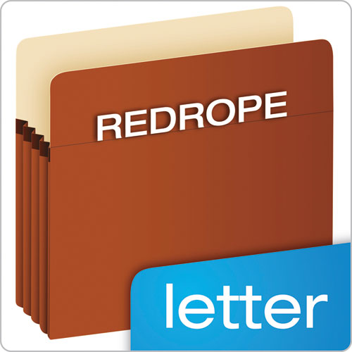 Image of PendaflexÂ® Pocket File, 3.5" Expansion, Letter Size, Red Fiber