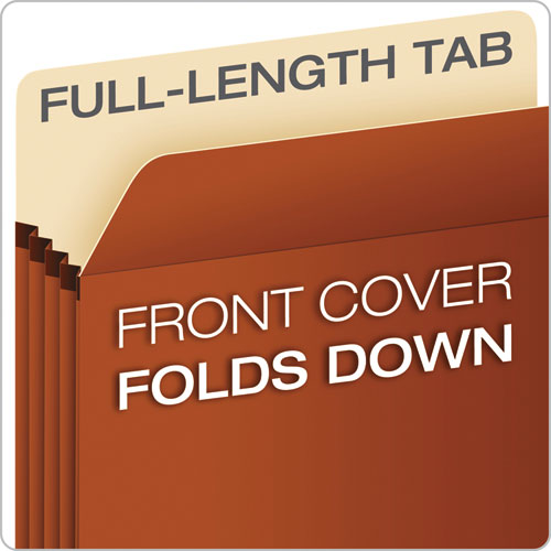 Image of PendaflexÂ® Pocket File, 3.5" Expansion, Letter Size, Red Fiber