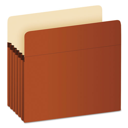 Image of Pendaflex® E1534G Earthwise by Pendaflex Recycled File Pockets, 5.25" Expansion, Letter Size, Red Fiber