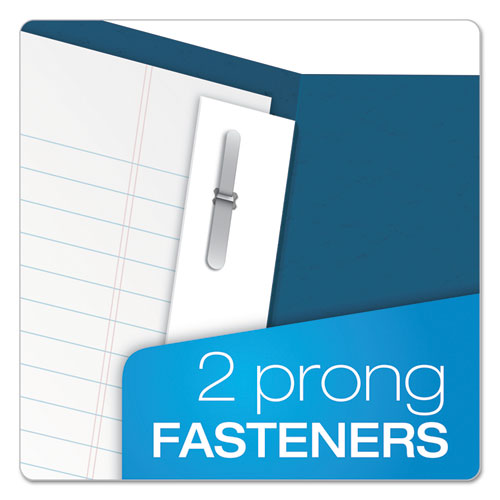 Image of Oxford Twin-Pocket Folders With 3 Fasteners, 0.5" Capacity, 11 X 8.5, Blue, 25/box
